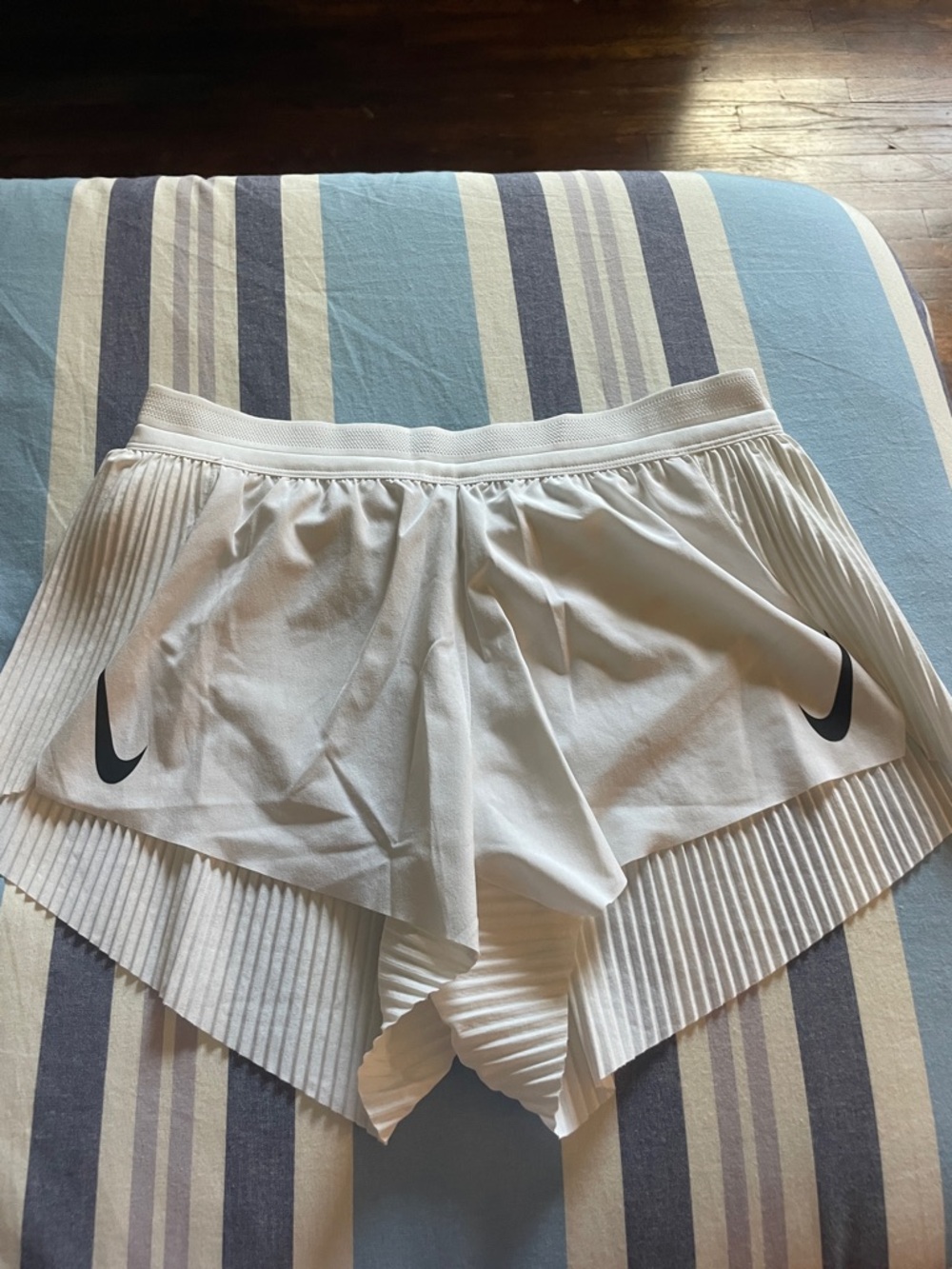Nike Women's White Aeroswift shorts